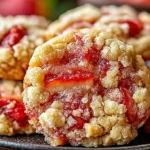 Tested Strawberry Crunch Cookies with Buttery Crumble and Fresh Strawberry Pieces
